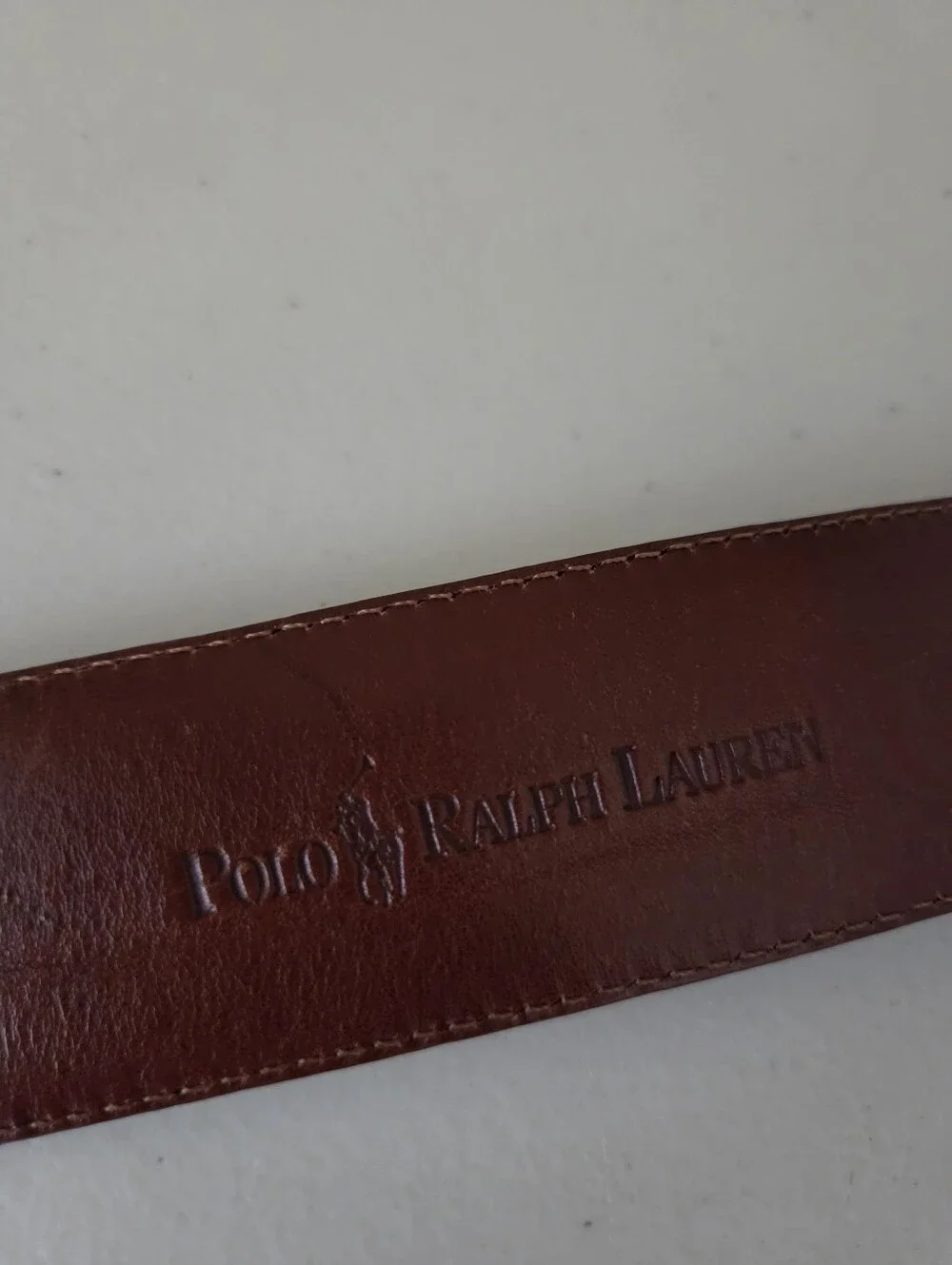 vintage ralph lauren alligator belt brown leather made in italy size 26